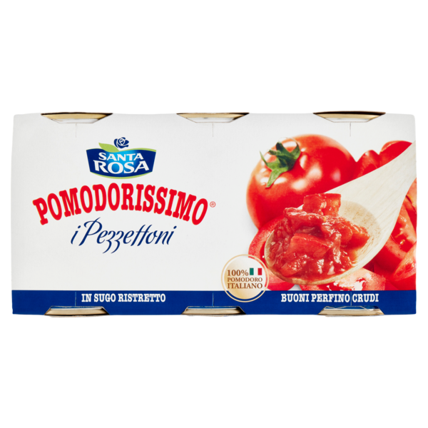 POMODORISSIMO SANTA ROSA PEZZETTONI X 3 400 GR X3