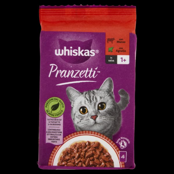 Whiskas Pranzetti Carni Miste x6 50 gr