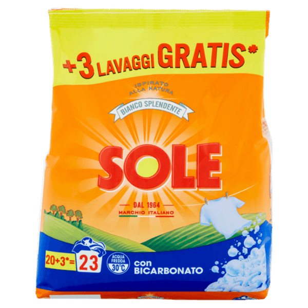 Sole Lavatrice Ricarica Bucato Bian 26 l 1300 gr