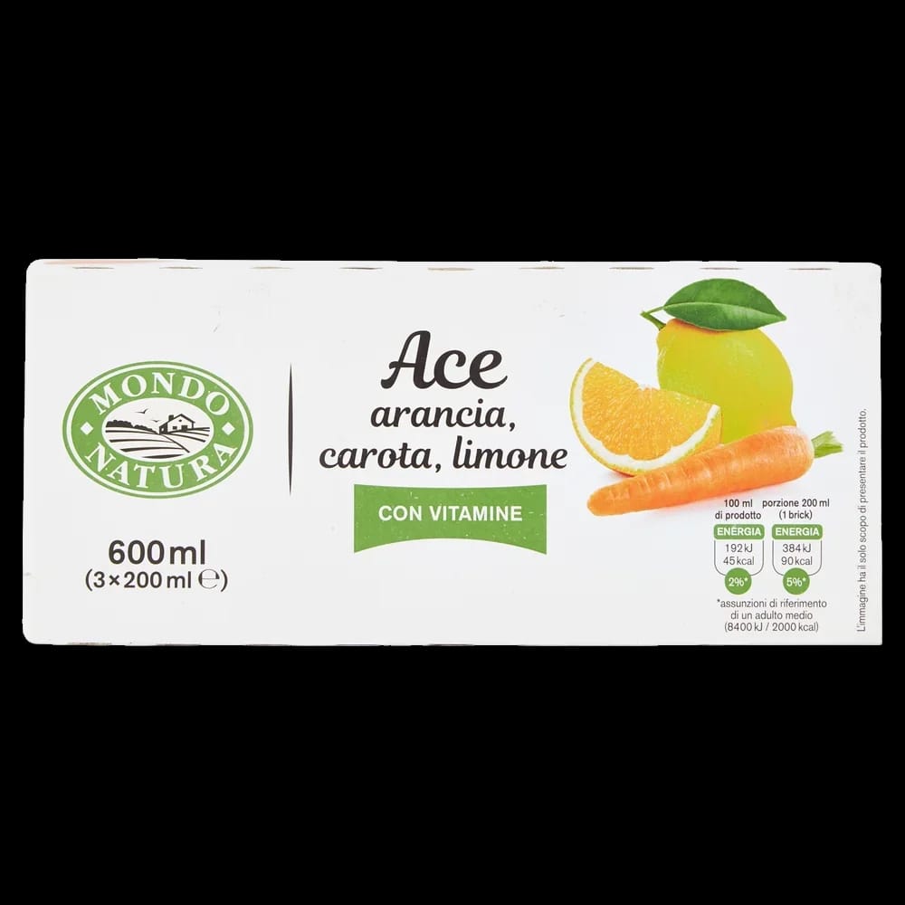 Succhi Mondo Natura Ace ml 200 x 3