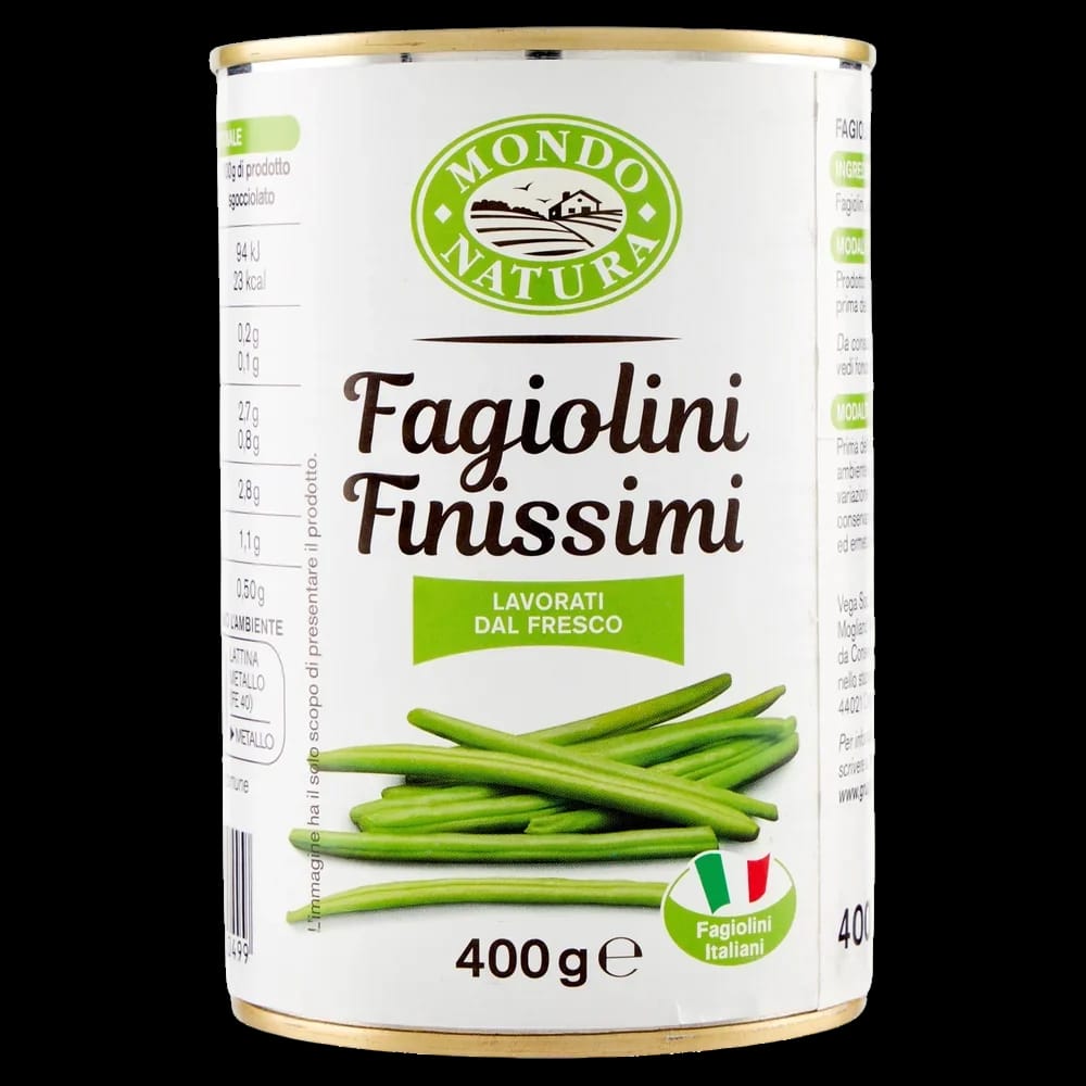 Mondo Natura Fagiolini Ff 400 gr