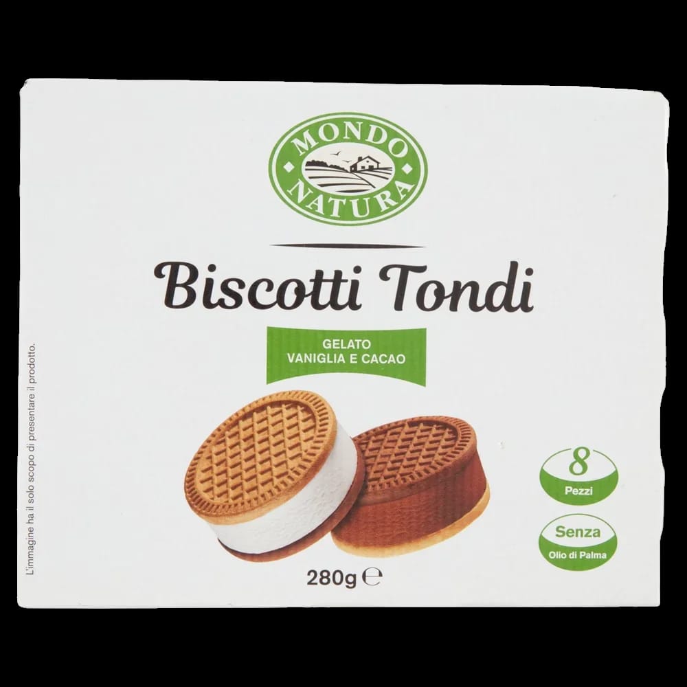 Mondo Natura Biscotti Tondi x8 280 gr