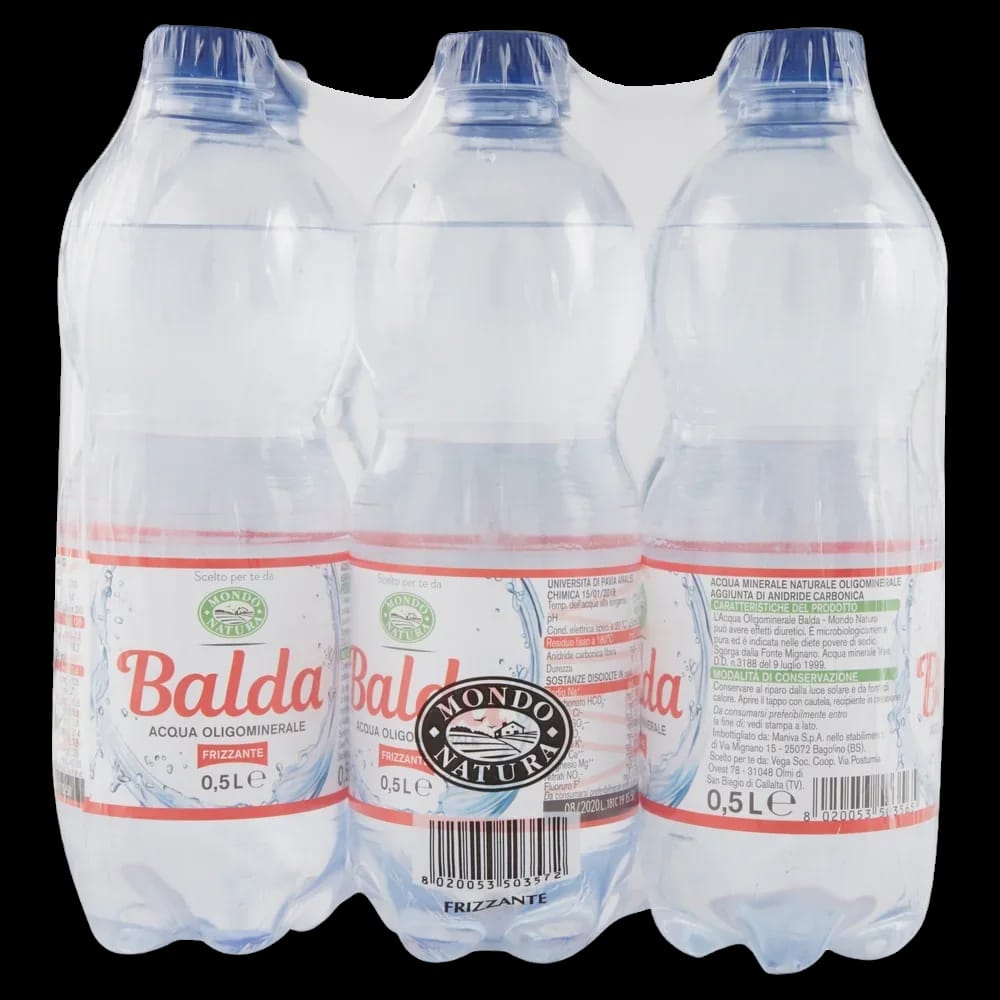 Mondo Natura Acqua Minerale Frizzante x6 500 ml