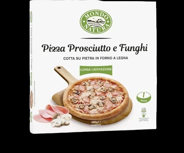 Pizza Mondo Natura Prosciutto e Funghi 370 gr
