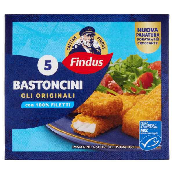 Findus Bastoncini Merluzzo x 5 x 125 gr