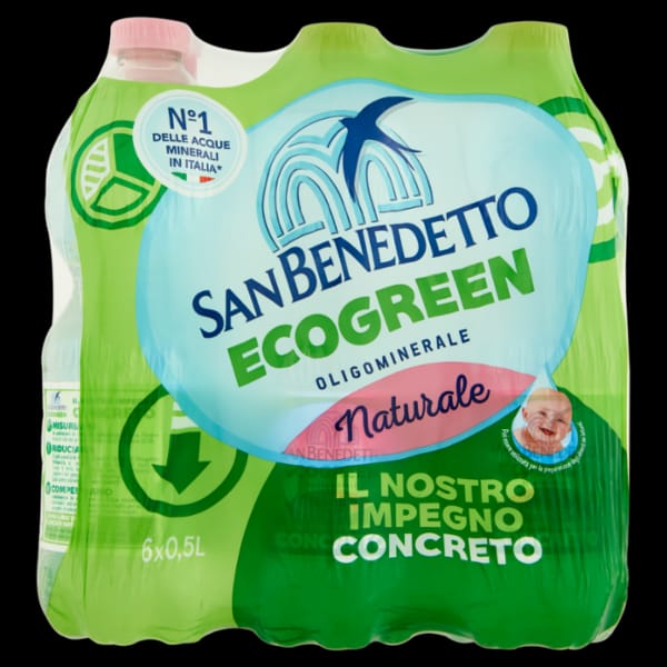Acqua San Benedetto Naturale PET Clx 6 x 500 ml