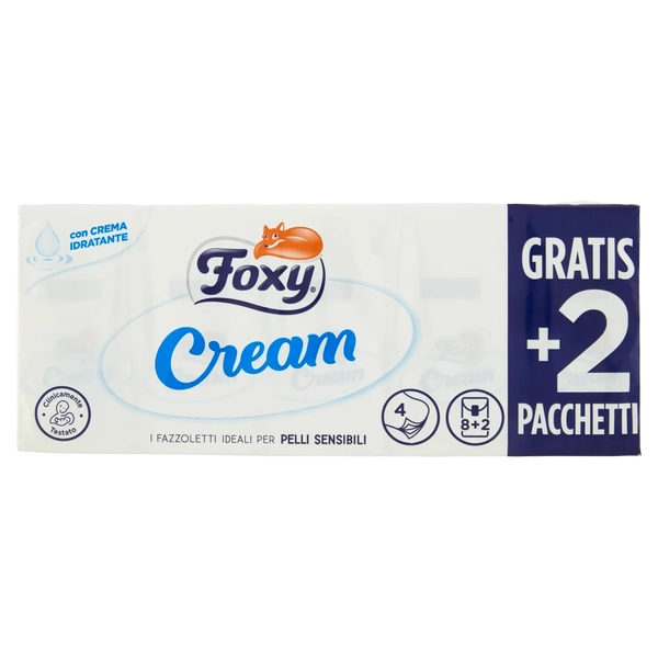 FAZZOLETTI FOXY CREAM 8+2 X 9 X 10 PZ