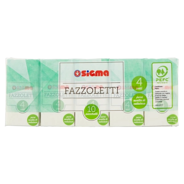 FAZZOLETTI SIGMA BIANCHI 4V.X10