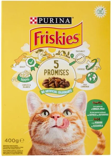 FRISKIES CROCCHETTE CONIGLIO POLLO VERDURE 400 GR