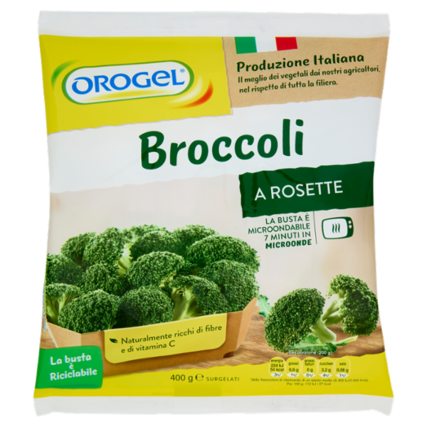 BROCCOLI ROSETTE OROGEL 400 GR