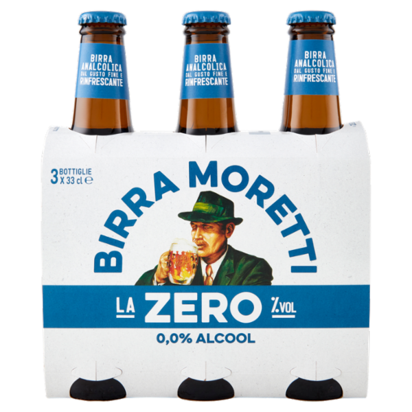 MORETTI BIRRA ZERO X 3 330 ML X3