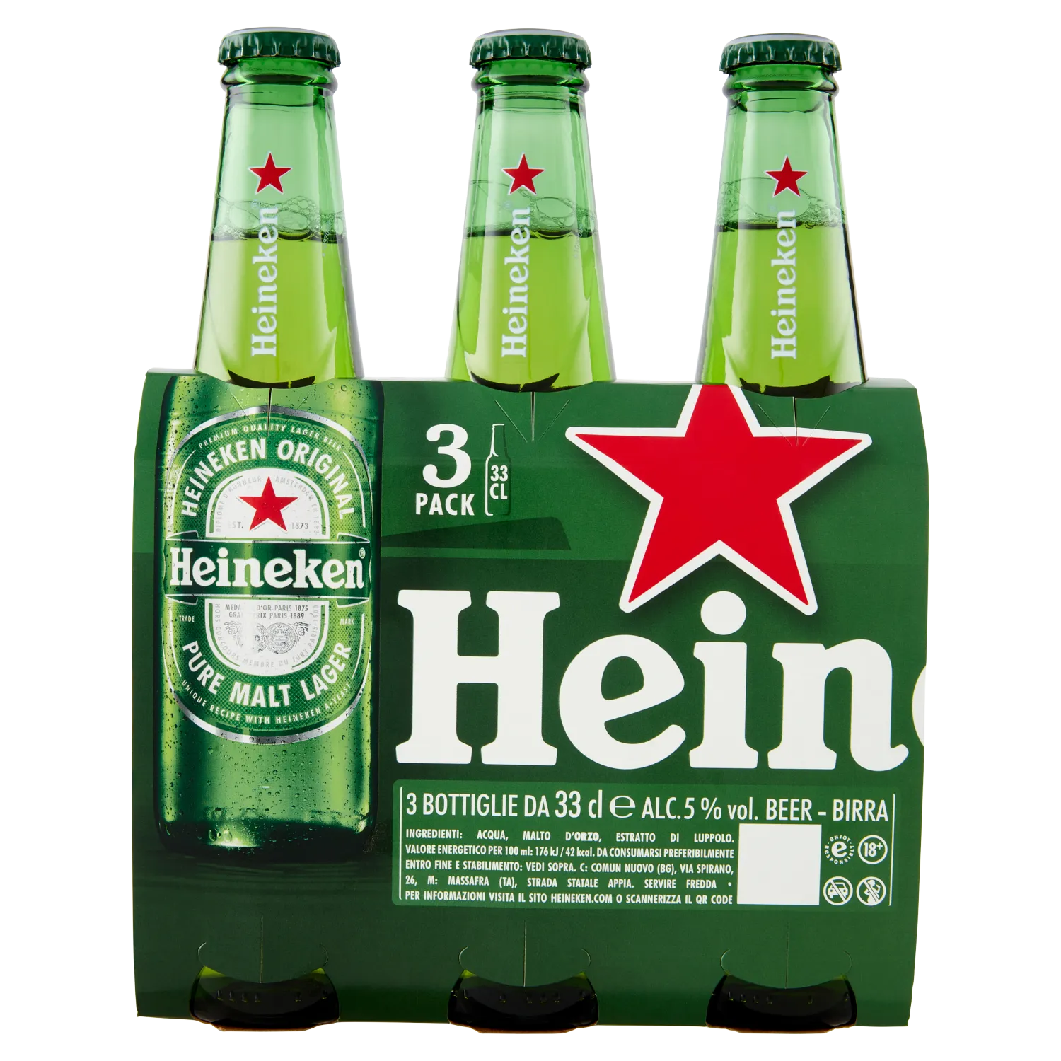 HEINEKEN BIRRA 3 X 330 ML