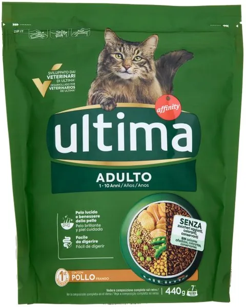 CROCCANTINI CAT ULTIMA POLLO RISO AFFINI 440 GR